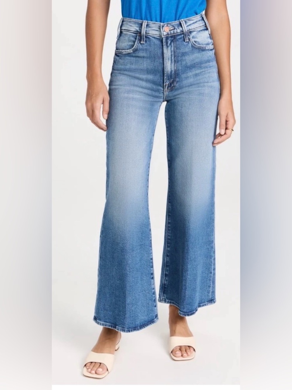 MOTHER The Hustler Roller Ankle Jeans in High On The Hog